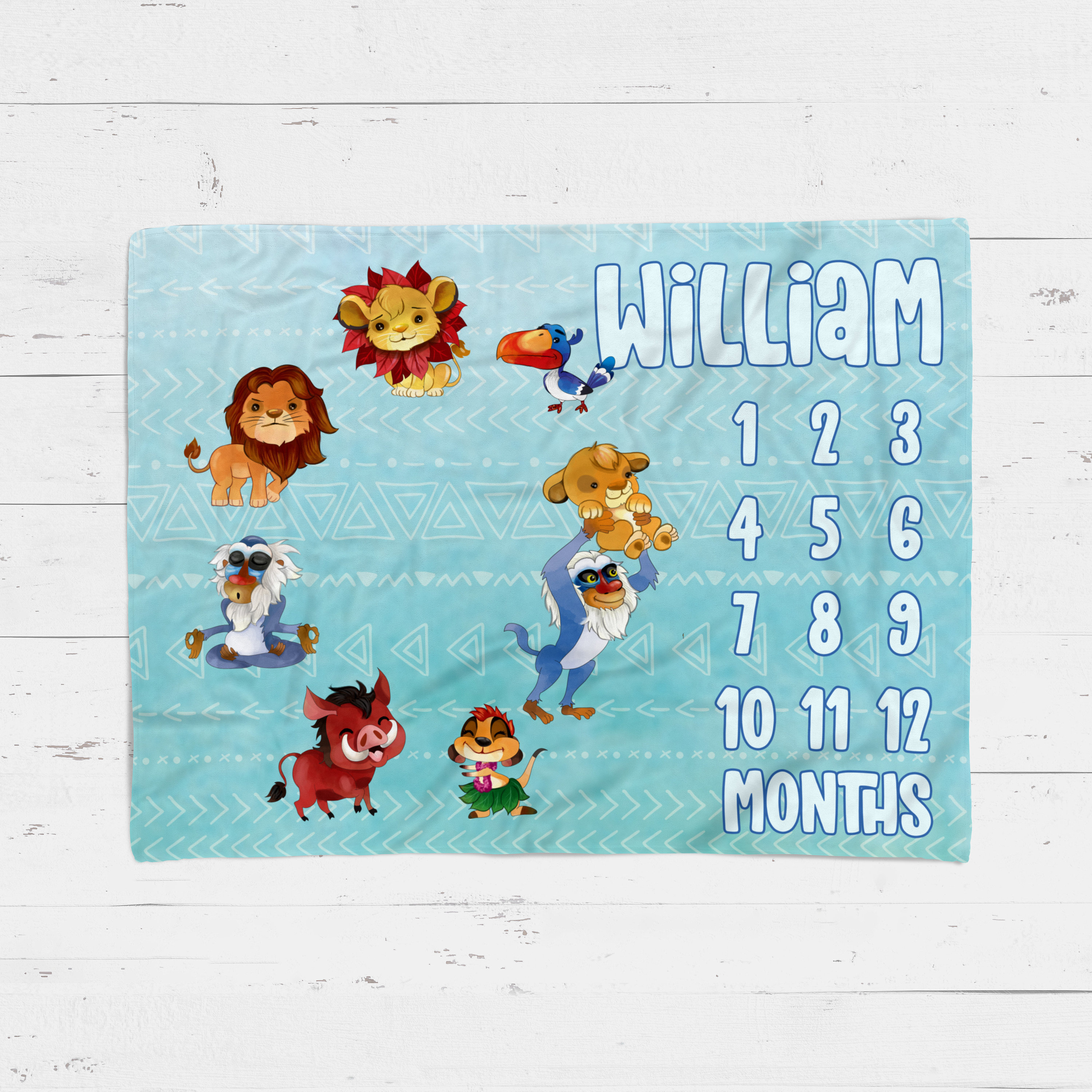 Lion king milestone blanket hotsell