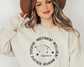 SIGNO DE ACUARIO SVG, Horóscopo svg, Zodiaco svg, svg astrológico, signo de nacimiento svg, camisa de mujer