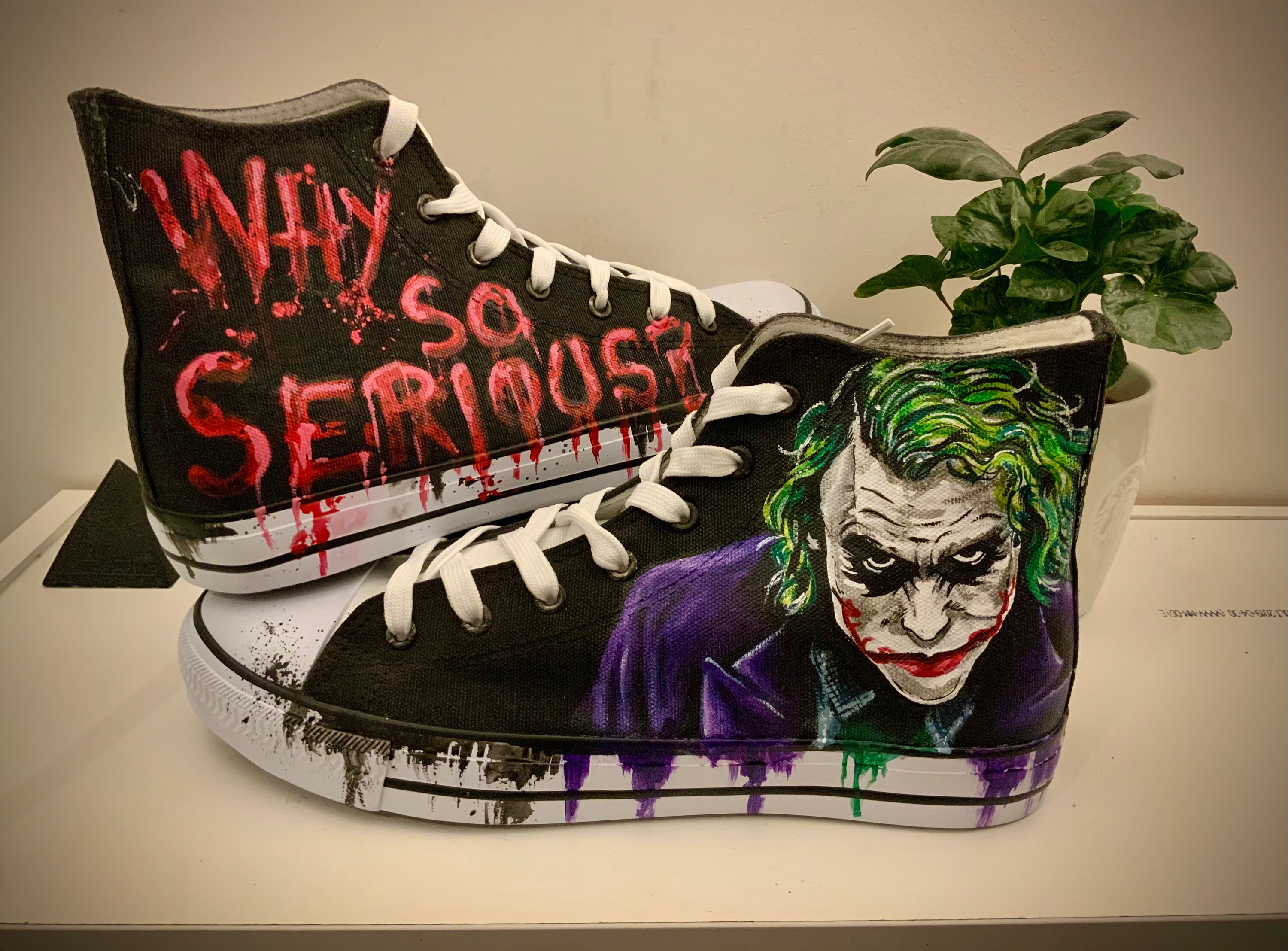 Joker Converse - Etsy