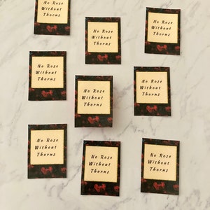 Rose Polaroid Quote Sticker | Aesthetic | Quote | Self Love | Motivation Sticker |