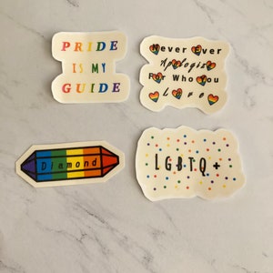 Pegatinas del Orgullo / Impermeables / A prueba de arañazos / Arco Iris / Mes del Orgullo /