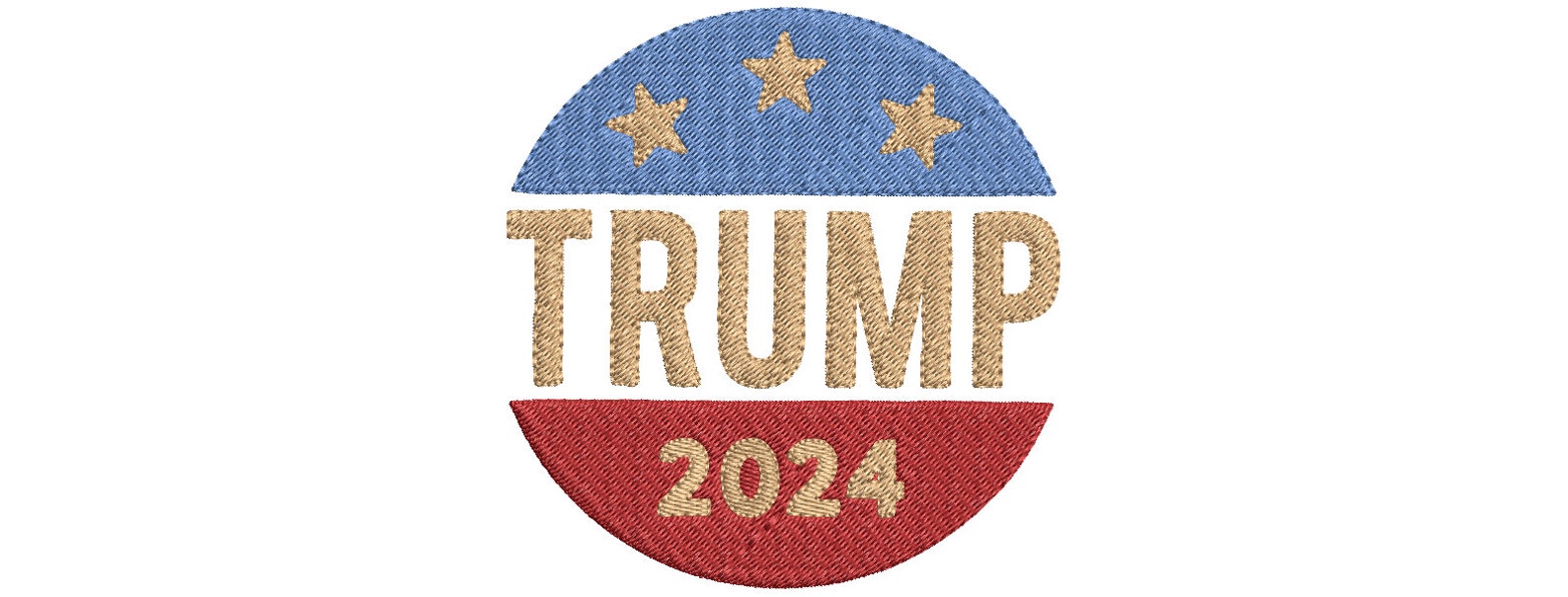 Trump 2024 Design Embroidery Machine Pattern 17 Etsy
