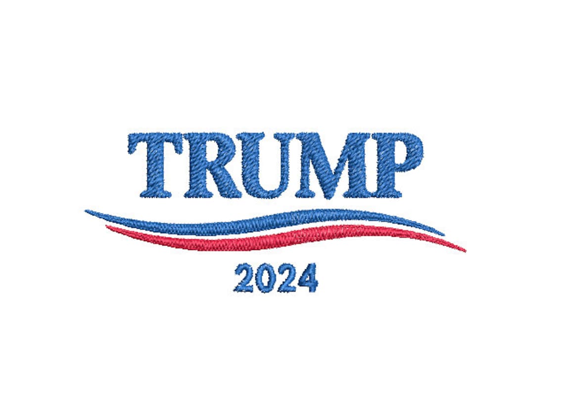 Trump 2024 Design Embroidery Machine Pattern 03 Etsy