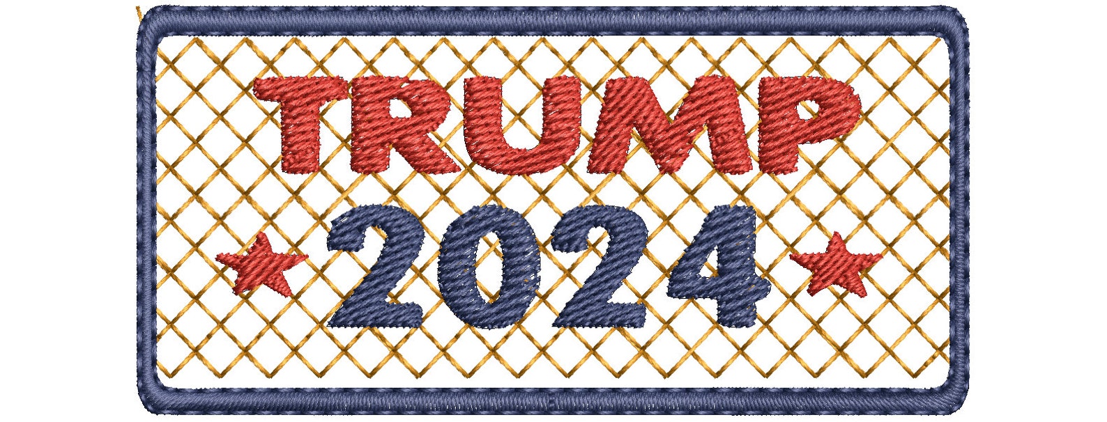 Trump 2025 Design Embroidery Machine Pattern 11 Etsy