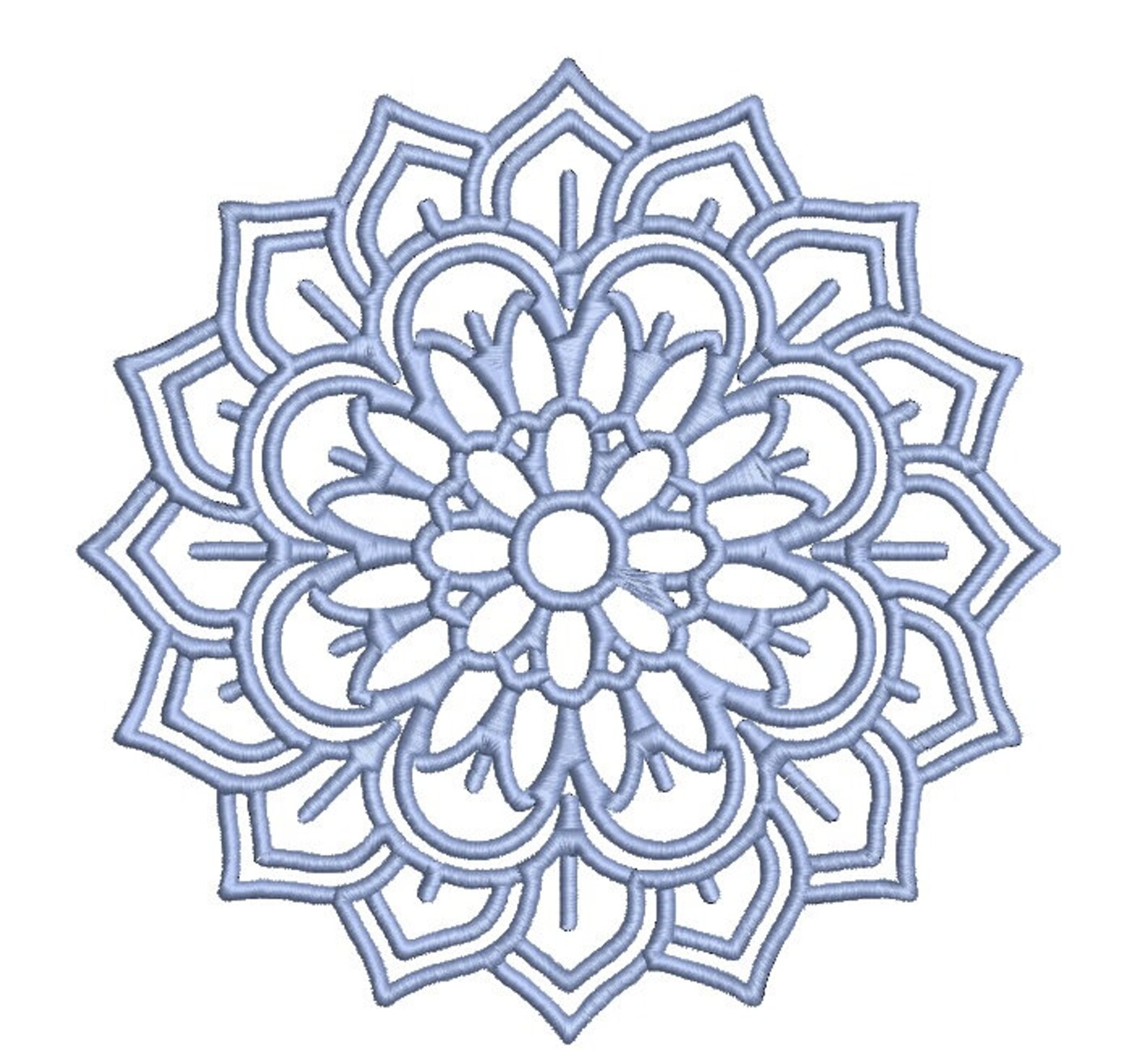 Mandala Design Embroidery Machine Pattern 01 Etsy