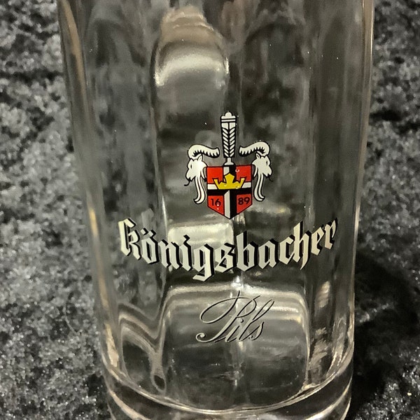 Vintage 0.4 L Konigsbacher Pils Beer Mug - Collectable German Beer Mugs