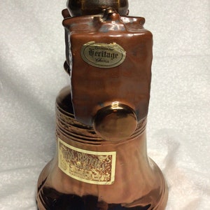 1969 R.H.-1 Ezra Brooks 155 Liberty Bell Liquor Decanter Heritage China