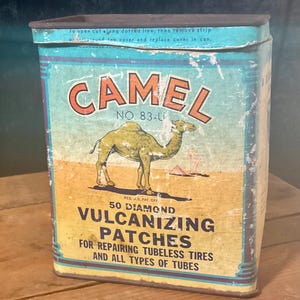 Vintage Camel Universal Vulcanizing Patch Units Reklamburk - Vintage Camel Collectables