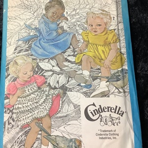 Vintage Simplicity Cinderella 9363 Party Dress Size 1/2 Toddler Uncut