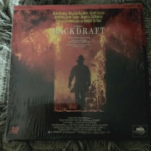 Ensemble de disques laser Backdraft 1991 de Robert DeNiro - Films de films laser vintage