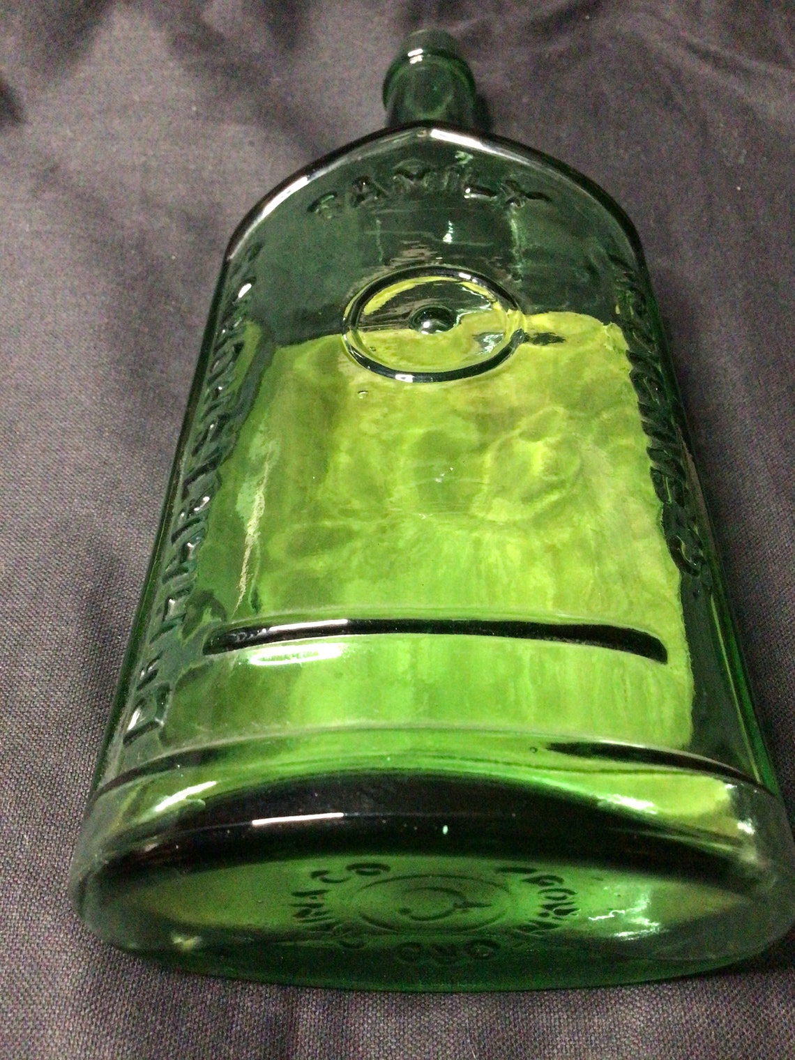Vintage Green Dr. Hartshorns Jaundice Bitters Glass Medicine Etsy