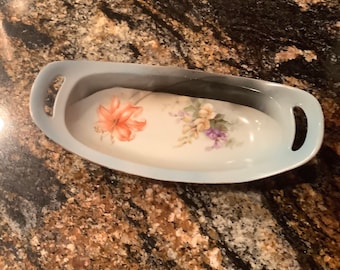 RS Prussia Floral Porcelain Dish