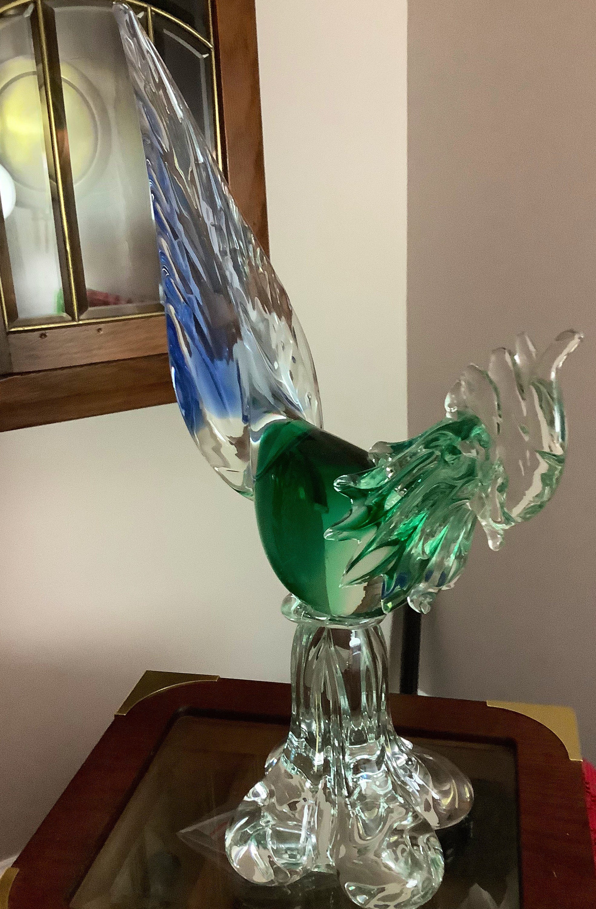 Vintage MCM Murano Art Glass Pheasant Italian Glass Art Etsy