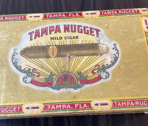 Vintage Tampa Nugget Mild Sublime Cigar Box - Collectable Cigar Boxes