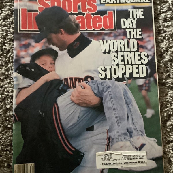 Vintage October 30 1989 Sports Illustrated Magazine- Earthquake- BASEBALL