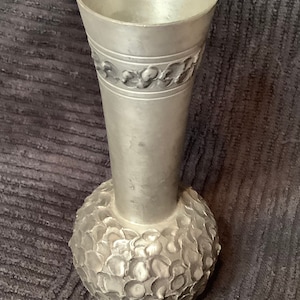 Vintage Selandia Norway Norwegian Small Pewter Bud Vase