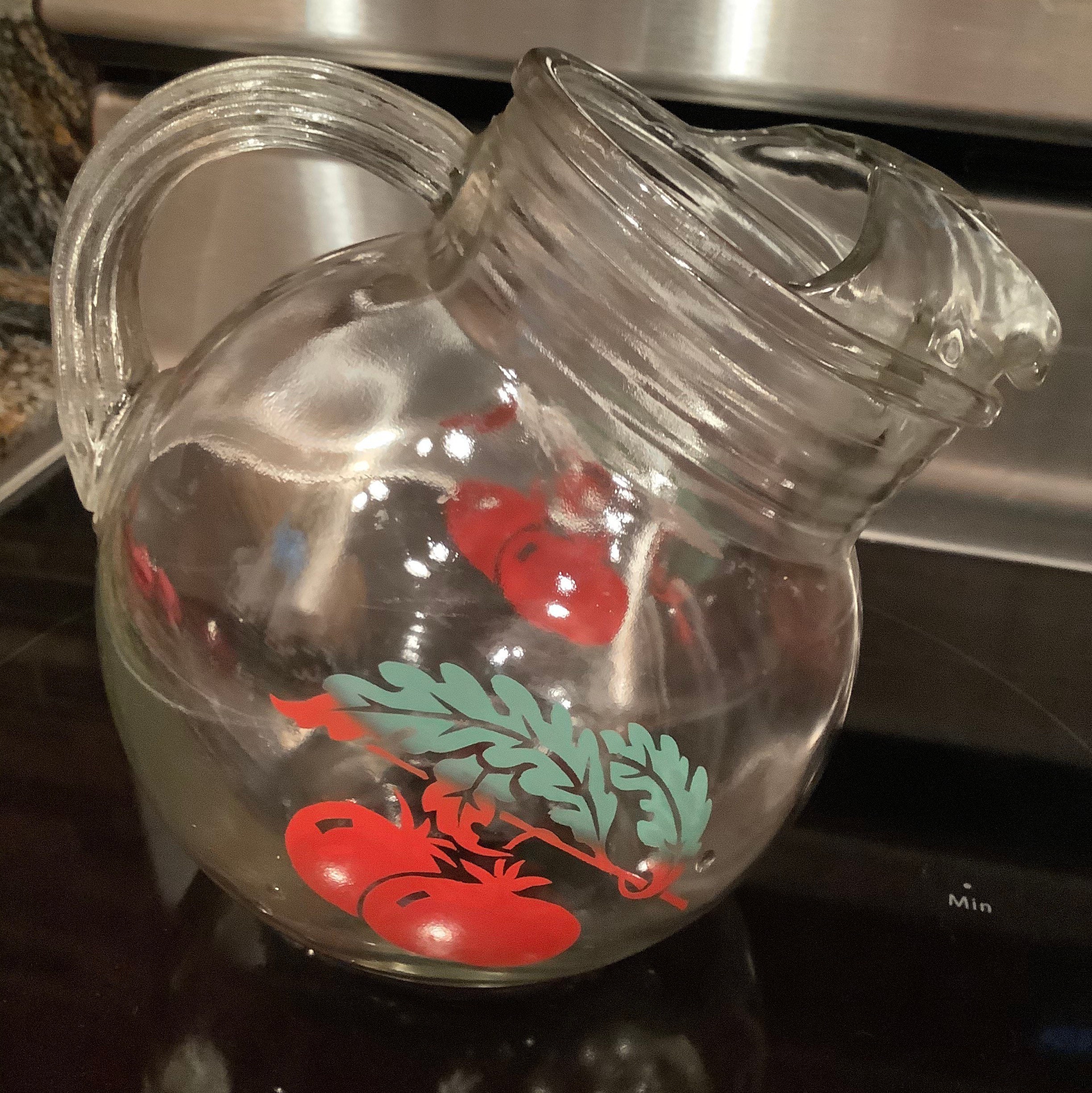 Mid Century Vintage Tilt Ball Tomato Juice Pitcher Etsy