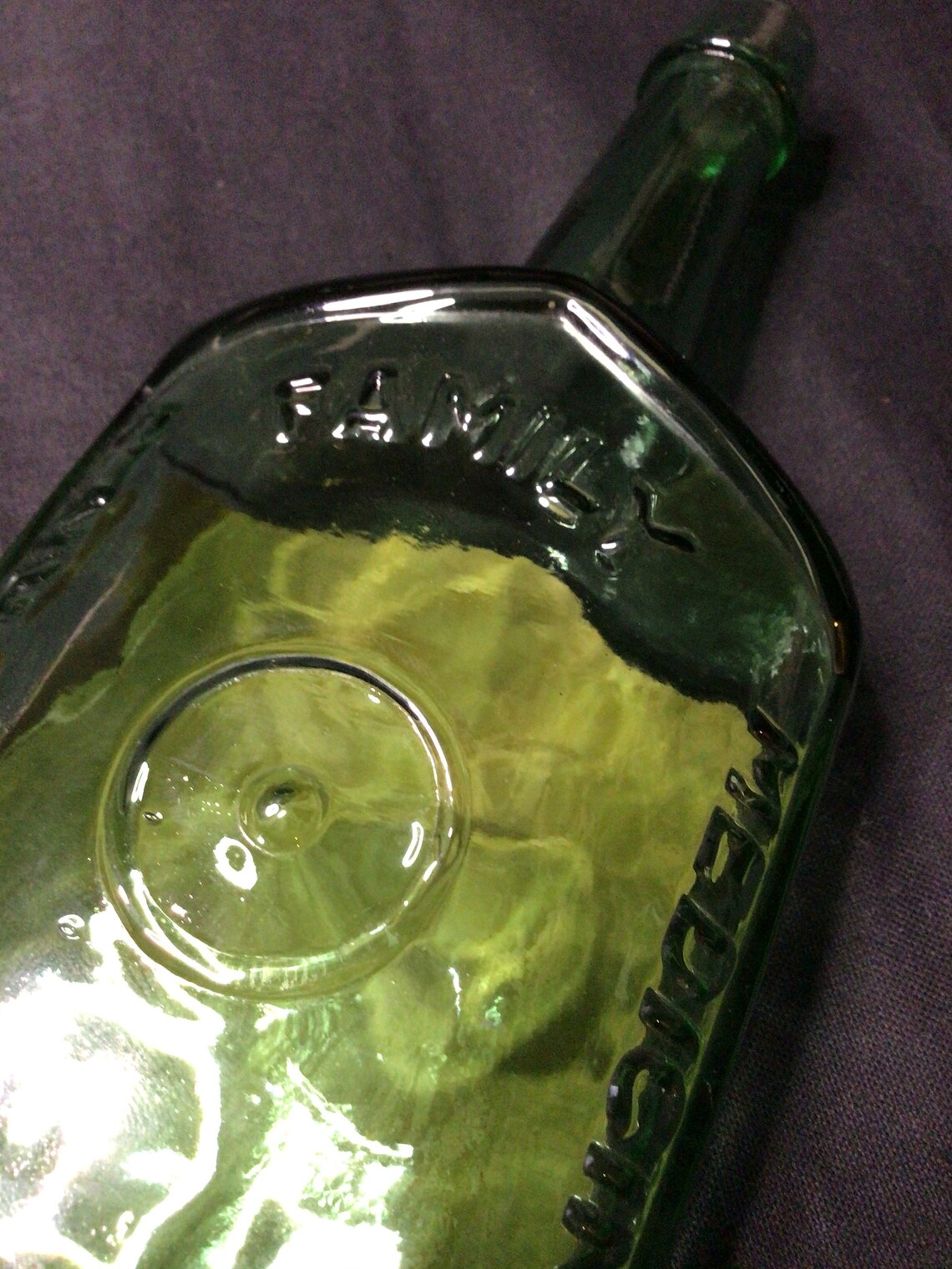 Vintage Green Dr. Hartshorns Jaundice Bitters Glass Medicine Etsy