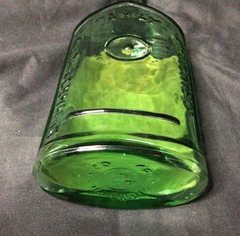 Vintage Green Dr. Hartshorns Jaundice Bitters Glass Medicine Etsy
