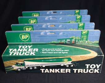 Details about   Vintage Advertising BP Toy Tanker Truck Lights Horn MIB NRFB ~ WORKS!