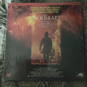Backdraft 1991 Laserdisc Set Robert DeNiro - Vintage Laserdisc Filme