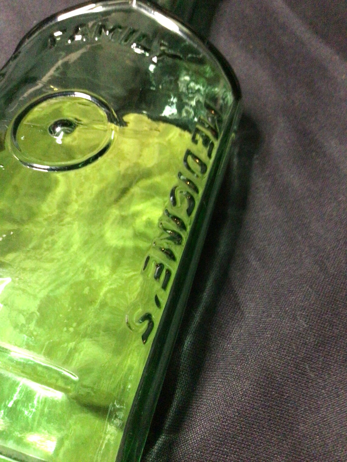 Vintage Green Dr. Hartshorns Jaundice Bitters Glass Medicine Etsy