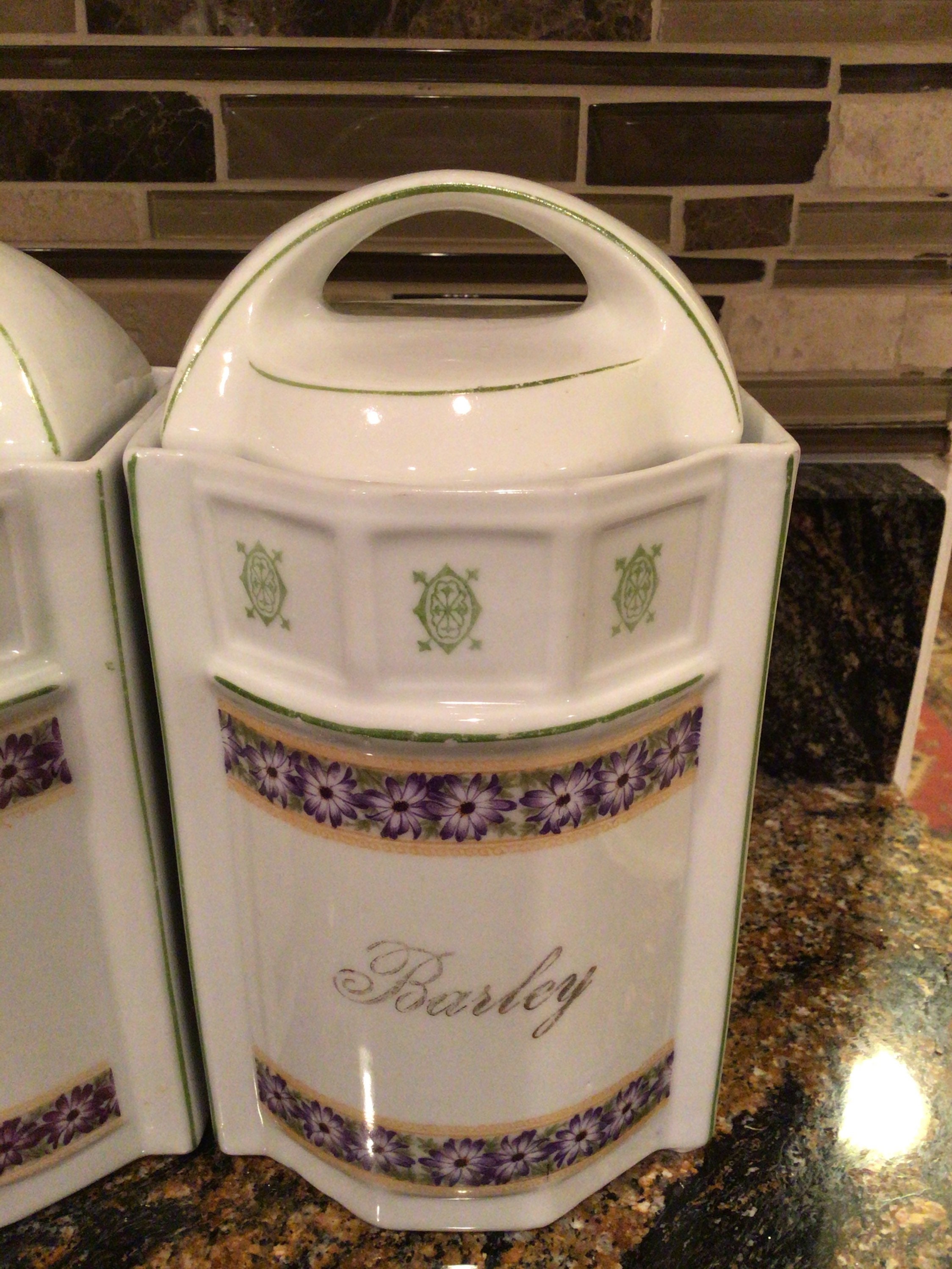 Vintage German Porcelain Canisters 1930s Etsy