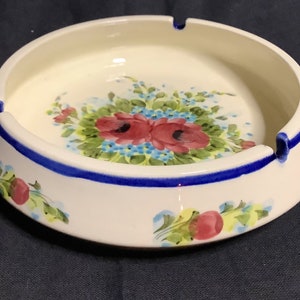 ヴィンテージ Pintado A. Mano 手描き磁器灰皿