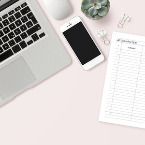 Ensemble de listes de contextes, tâches par contexte, imprimable, liste de tâches, faire avancer les choses, GTD