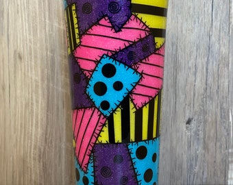 Jack and Sally inspired epoxy tumbler | Christmas Nightmare inspired epoxy tumbler