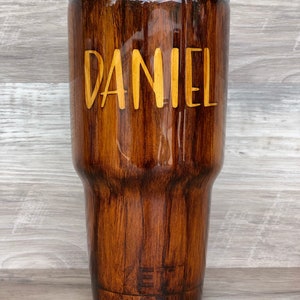 Wood Grain Epoxy Tumbler