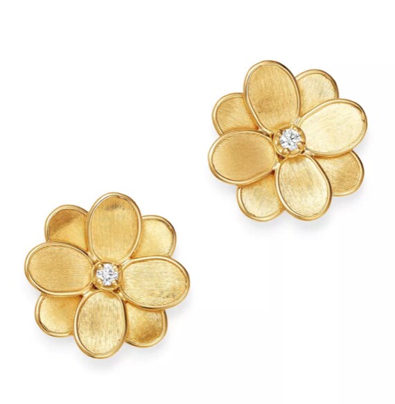 [Golden dew] 18K Gold☆GD in love Earrings Roberto Coin 18k Yellow Gold 0.95cttw Diamond Love in Verona
