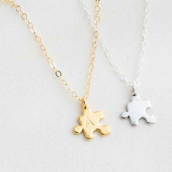 Puzzle Piece Necklace Etsy