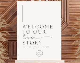 2024 Wedding Welcome Sign - Editable