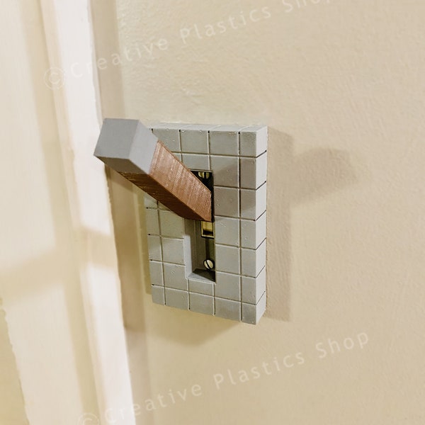 Minecraft-Inspired Lever Light Switch Plate