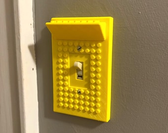 Brick Light Switch Plate Cover Lego-Compatible