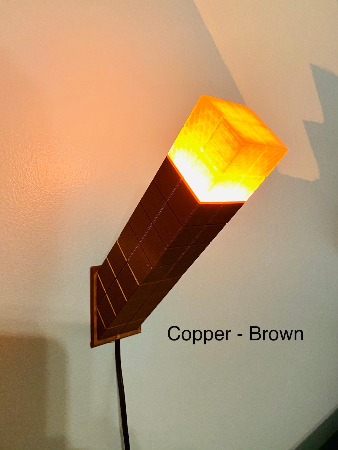 The Original Minecraftinspired Torch Night Light Etsy