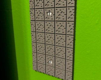 Minecraft-Inspired Blank Outlet Cover