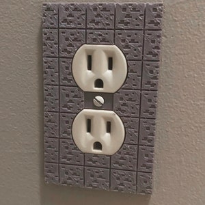 Minecraft-Inspired Electrical Outlet Cover