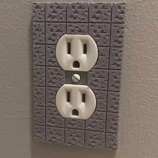 Minecraft-Inspired Electrical Outlet Cover
