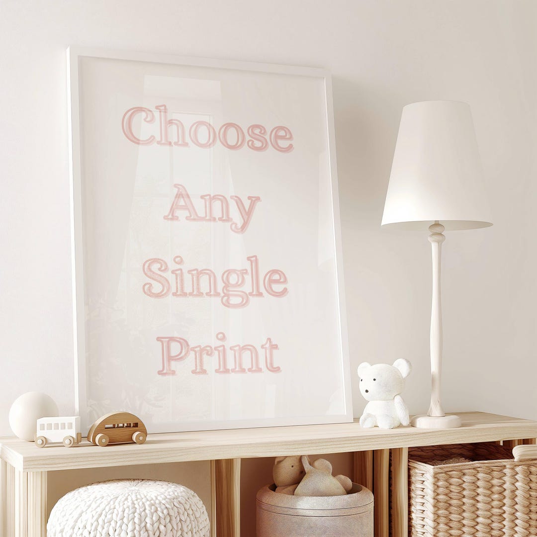 Custom Nursery Prints | Choose Any Single Print, A4 or A3 Size - Etsy