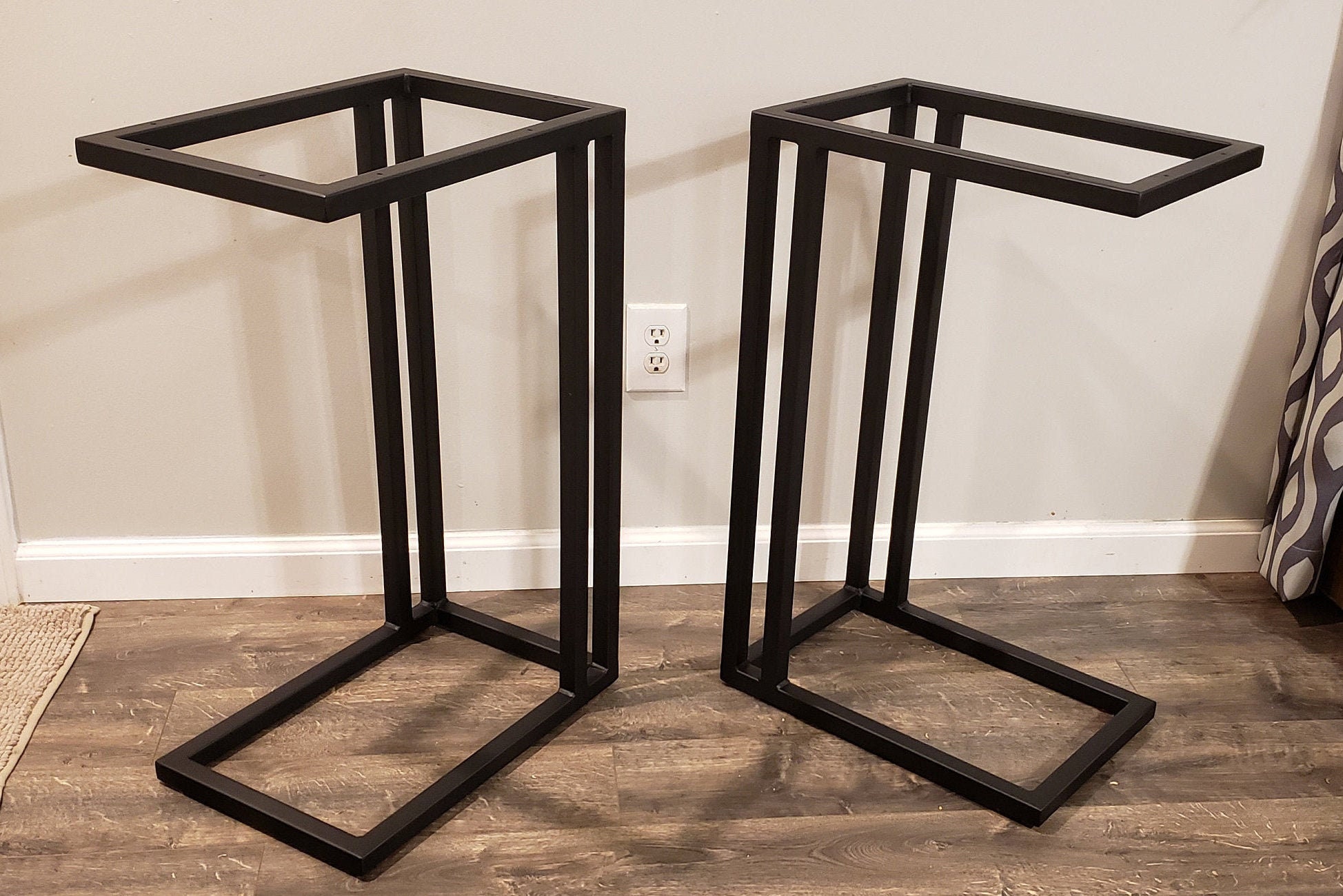DIY Custom Table / End Table Frame Only add Your Own Top Etsy