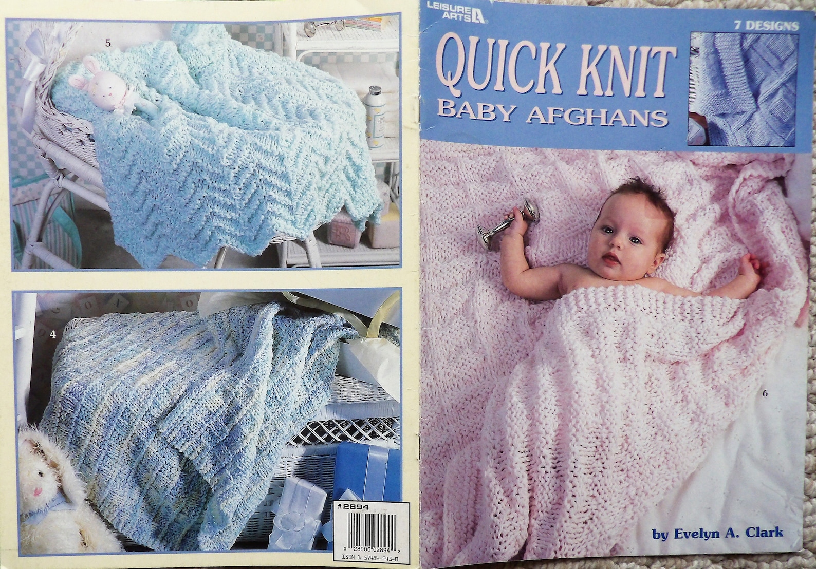 7 Quick Knit BABY AFGHAN PATTERNS Leisure Arts Etsy