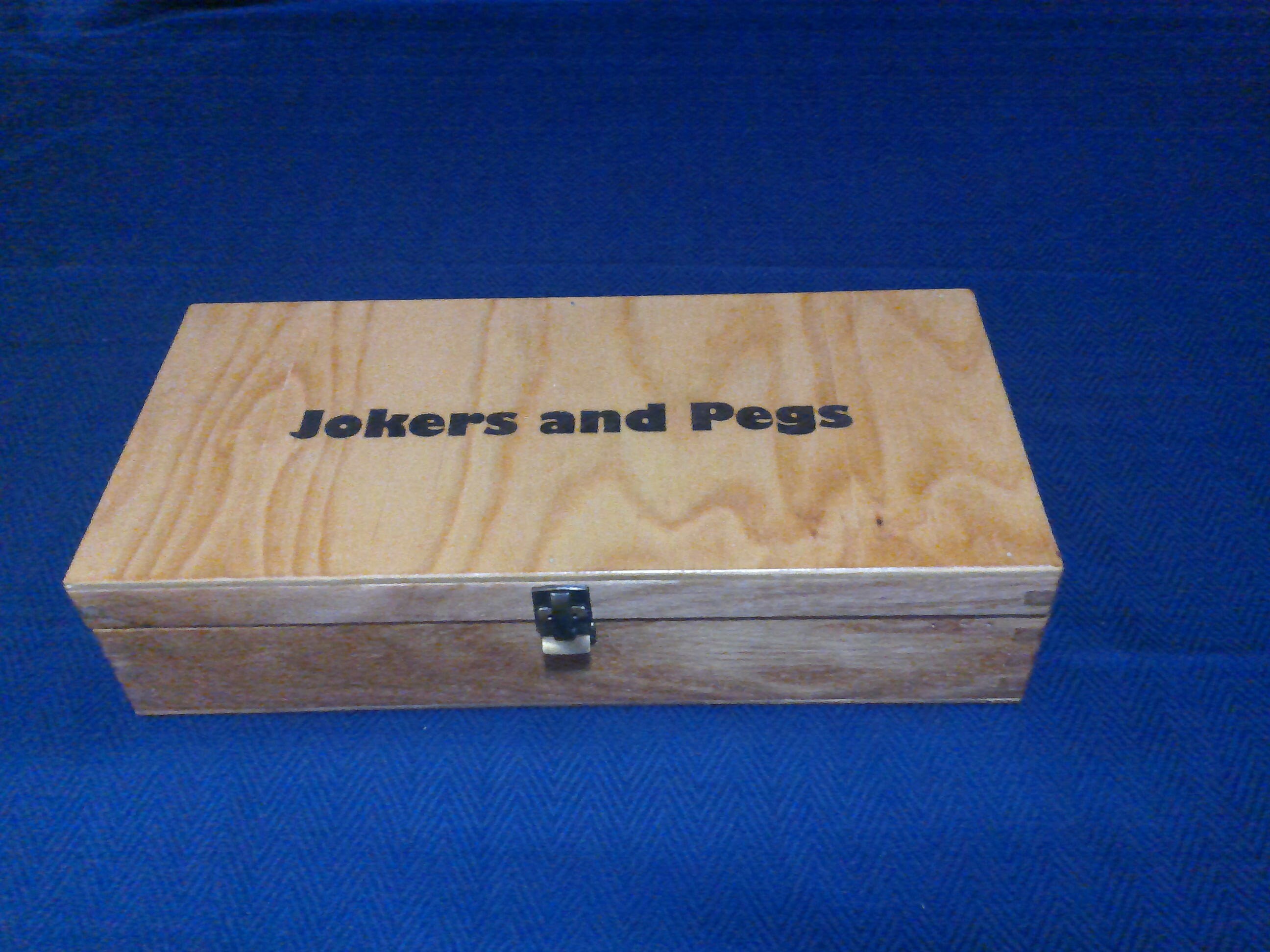 Joker and Peg Oak Game Set Handmade Etsy