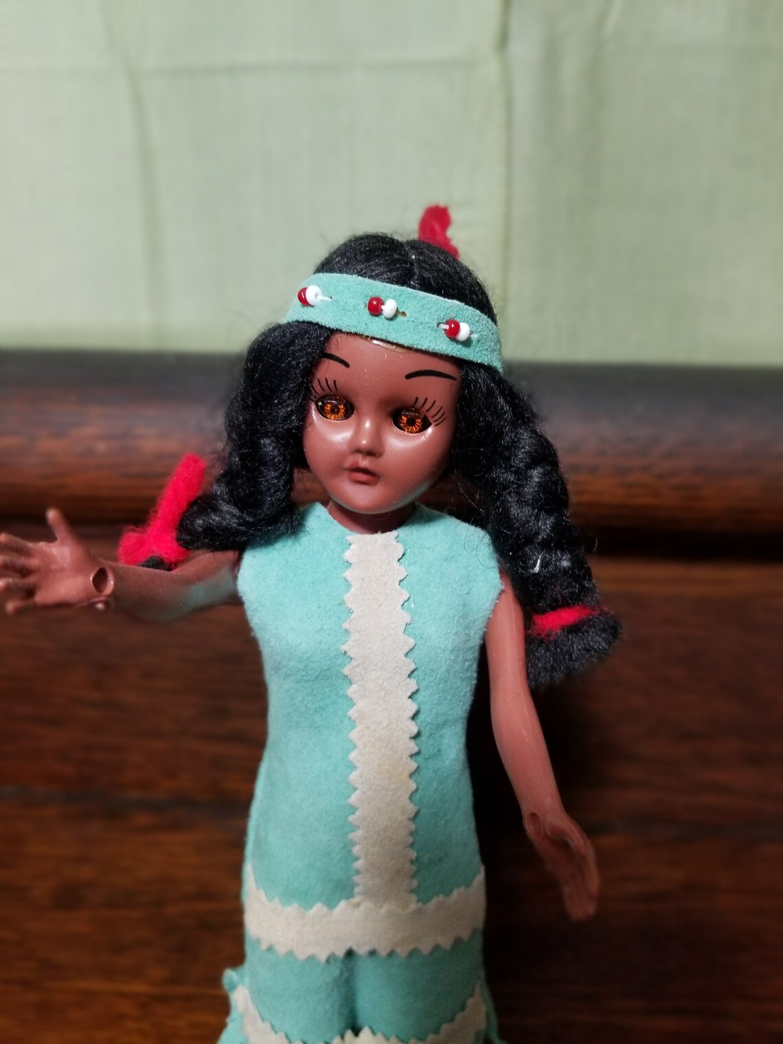 Vintage Carlson Native American Indian Doll Etsy
