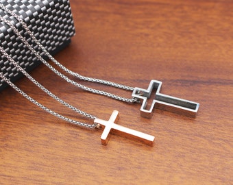 Couples Cross faith necklace, His and hers cross necklace, Religious gift for couple necklace,Necklaces forsistersfriends Valentine&#39;s gift