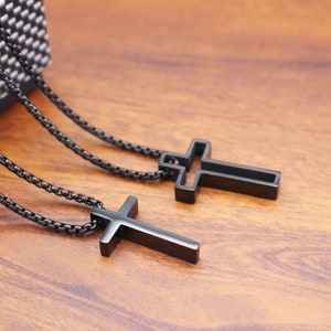 Couples Cross faith necklace, His and hers cross necklace, Religious gift for couple necklace,Cross Pendant Necklaces for sisters  friends