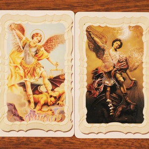 Saint Michael prayer card,Saint Michael  the Archangel holy card ,best gift for men women birthday gift