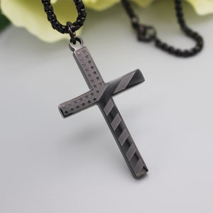 Cross necklace,American Flag Cross Necklace,American flag pendant,American flag  Engraved Religious Philippians 4:13 PendantValintines gift.
