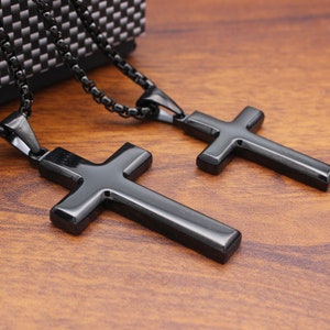Personalized  Cross faith necklaces, His and hers cross necklace, Religious gift for couple necklace,Christmas Gifts,Brothers,Farther,Friend